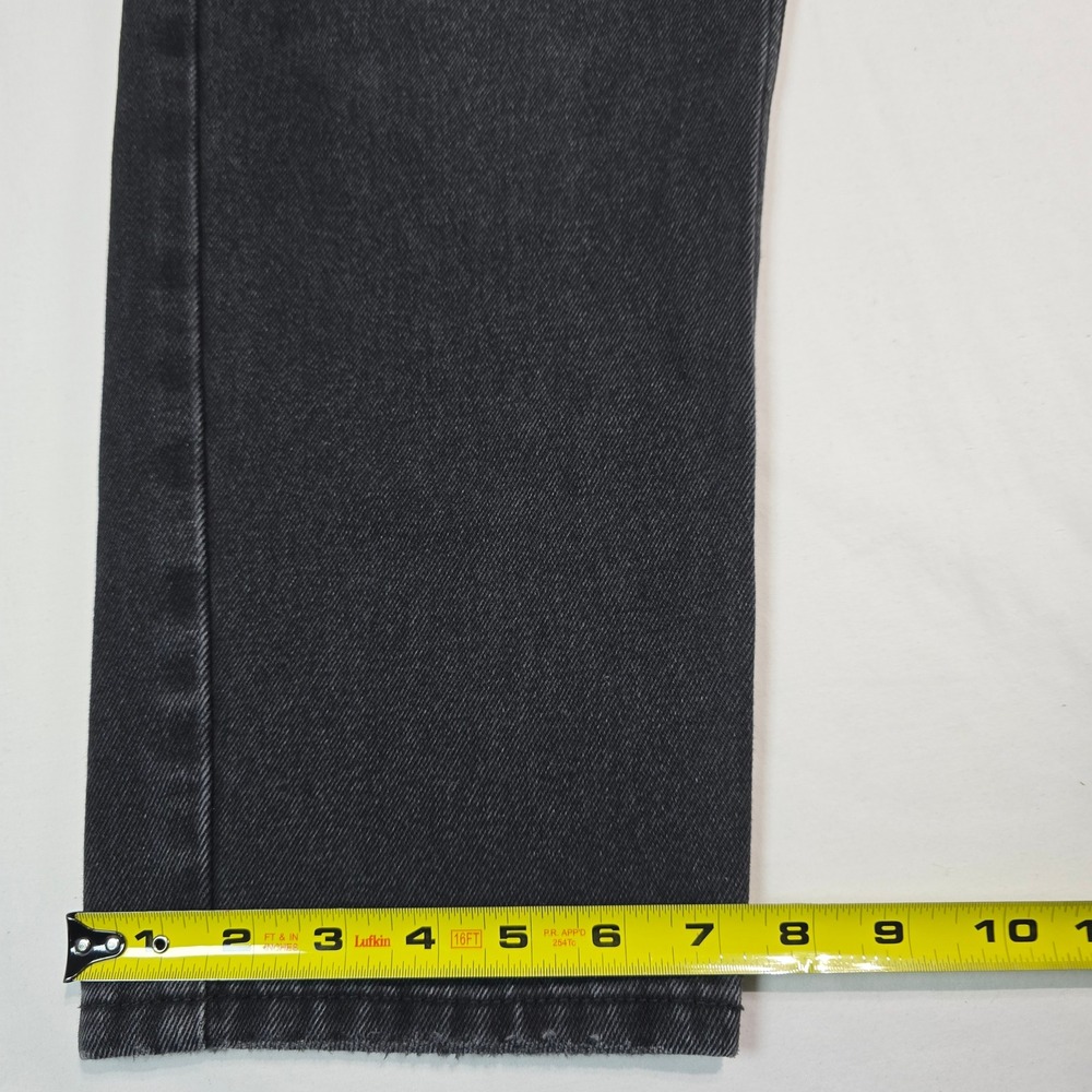 I Love Ugly Mens Faded Black Denim Jeans Straight Leg Size M 32x26 - Picture 7 of 16